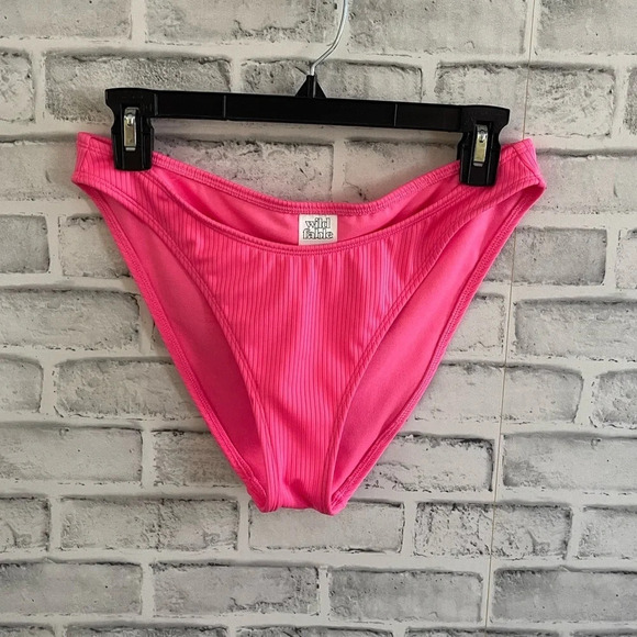 wild fable Other - Women’s Wild Fable hot pink ribbed high leg cheeky bikini bottoms Medium